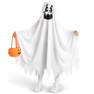 👻 Spooktacular Creations Kids White Ghost Halloween Costume Set Toddler 3-4T